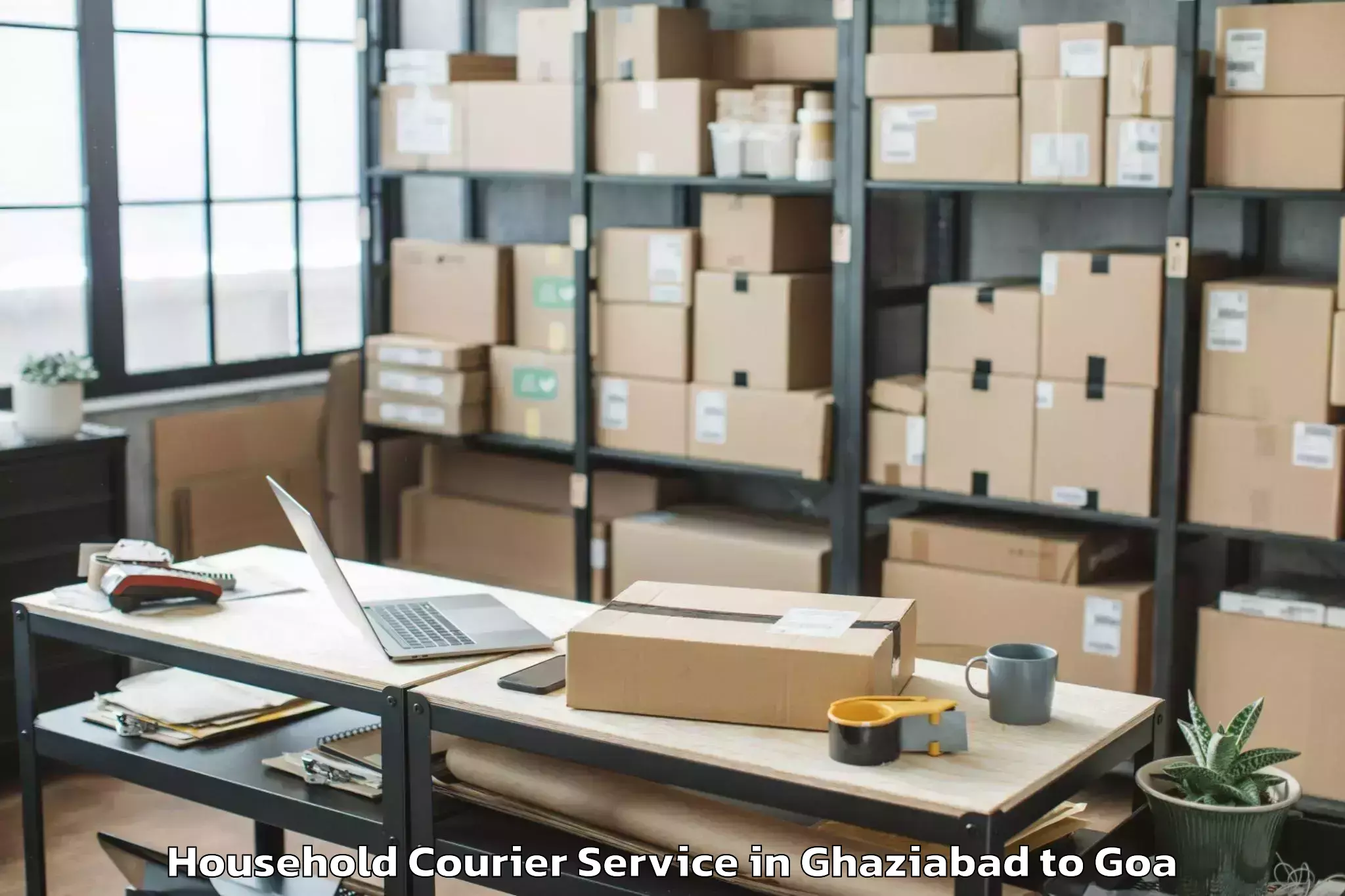 Easy Ghaziabad to Mapuca Household Courier Booking